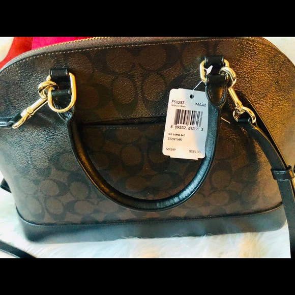 👜Coach Brown/Black SIG SIERRA SAT - Picture 4 of 5